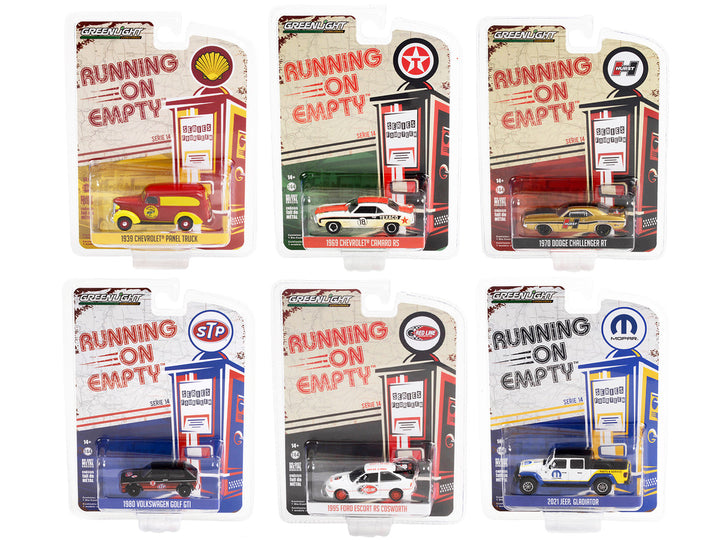 "Running on Empty" 6 piece Set Series 14 1/64 Diecast Model Cars by Greenlight-0