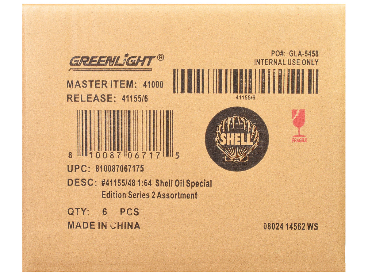 "Shell Oil Special Edition" Series 2 Set of 6 pieces 1/64 Diecast Model Cars by Greenlight-1