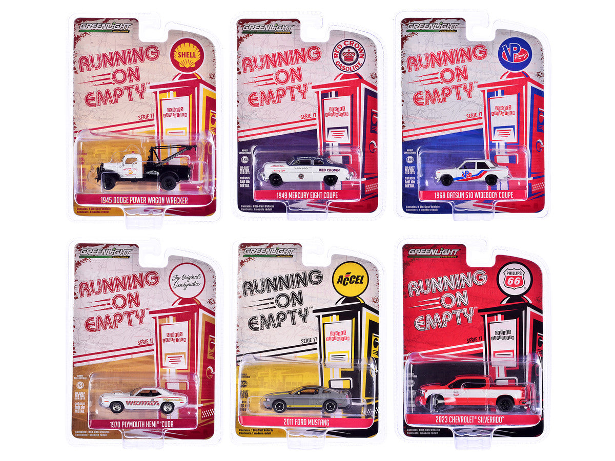 "Running on Empty" 6 piece Set Series 17 1/64 Diecast Model Cars by Greenlight-2
