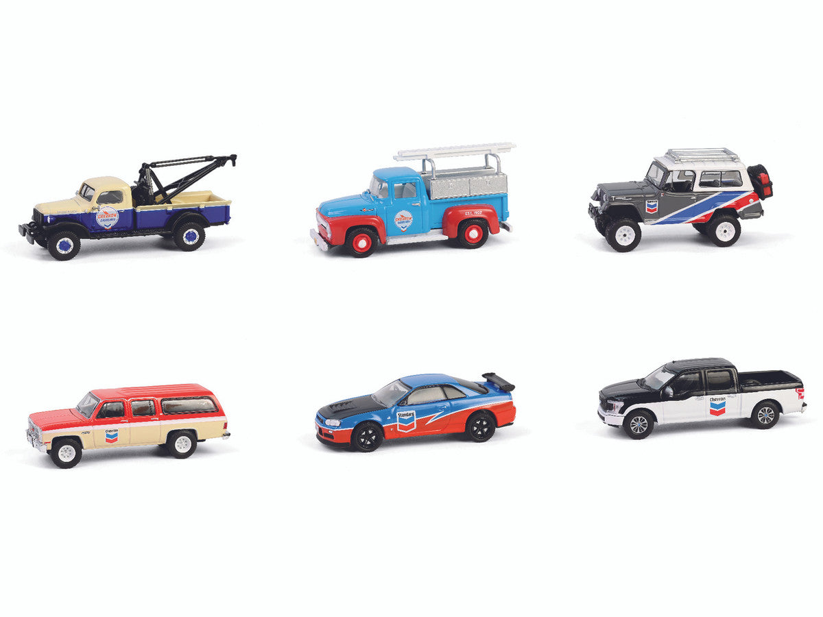 "Chevron Special Edition" Series 1 Set of 6 pieces 1/64 Diecast Model Cars by Greenlight-1