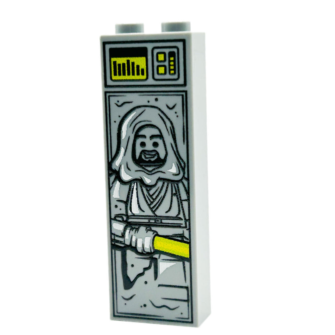 Jedi Bob in carbonite custom LEGO display brick