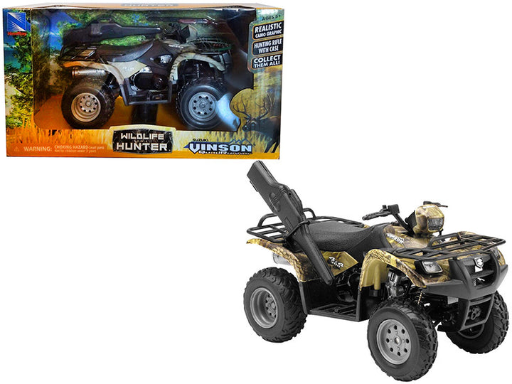 Suzuki Vinson 500 4X4 Quad Runner Green ATV 1/12 Diecast Motorcycle Model by New Ray-0