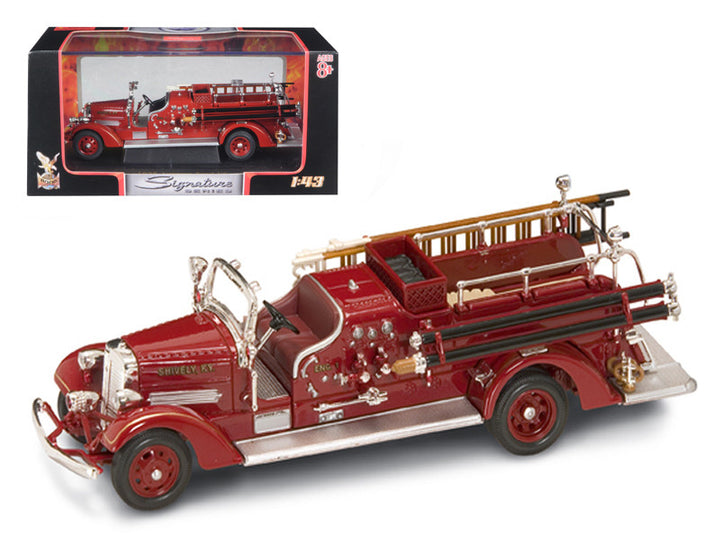 Ahrens Fox 1938 VC Fire Engine Red 1/43 Diecast Model by Road Signature