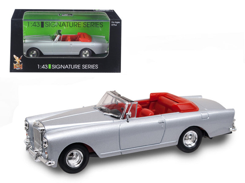 1961 Bentley Continental S2 Park Ward DHC Convertible Silver 1/43 Diecast Car Model by Road Signature-0