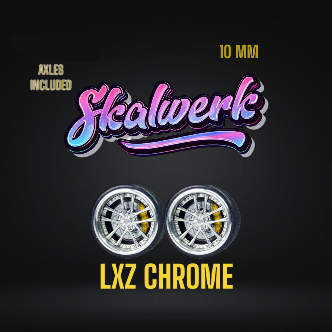 SKALWERK Wheels 1:64 10mm High Quality Wheels With Bearing System GROUP 3d