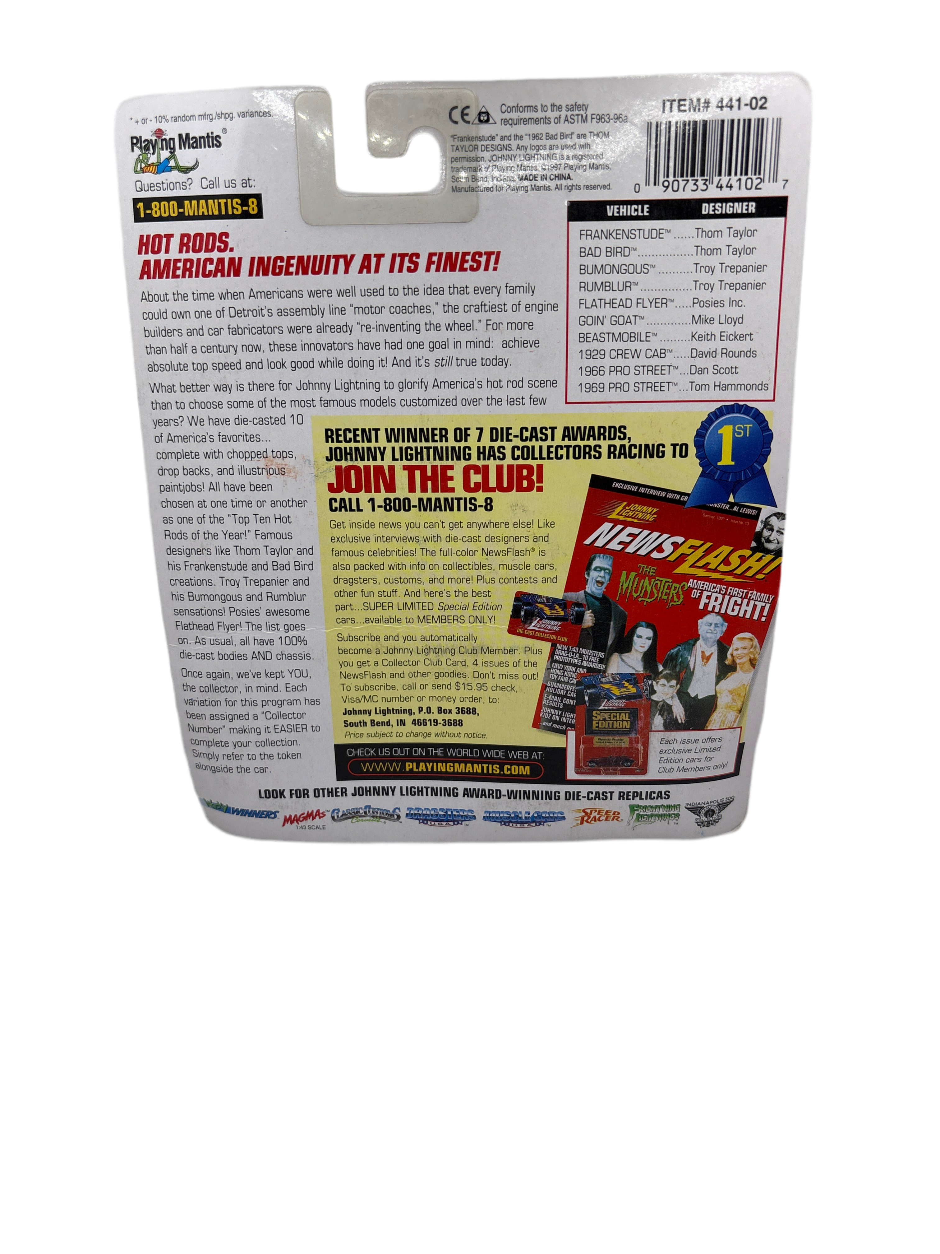 Johnny Lightning Bad Bird Diecast Blue 2