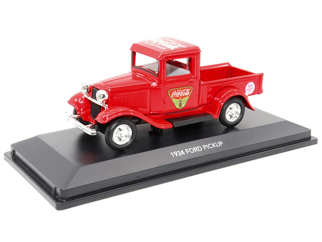 1934 Ford Pickup Truck "Coca-Cola" Red 1/43 Diecast Model Car by Motor City Classics-1