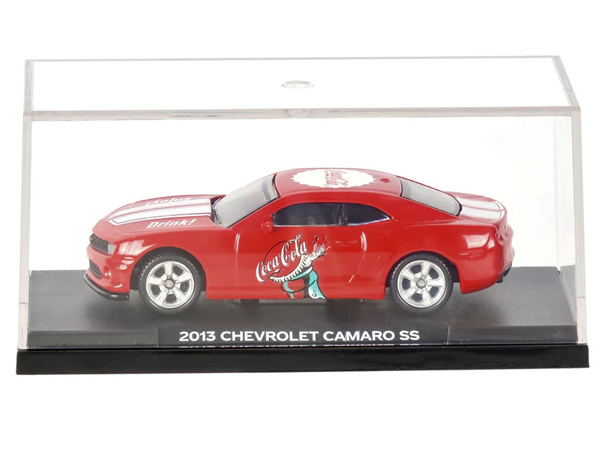 2013 Chevrolet Camaro SS "Coca-Cola" Red with White Stripes 1/64 Diecast Model by Motorcity Classics