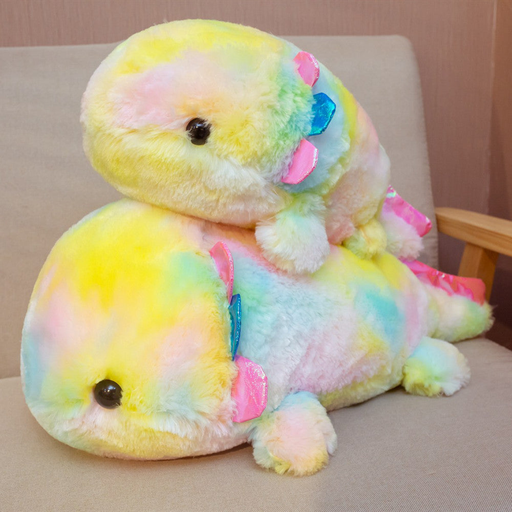Cute Rainbow Plush Salamander 3
