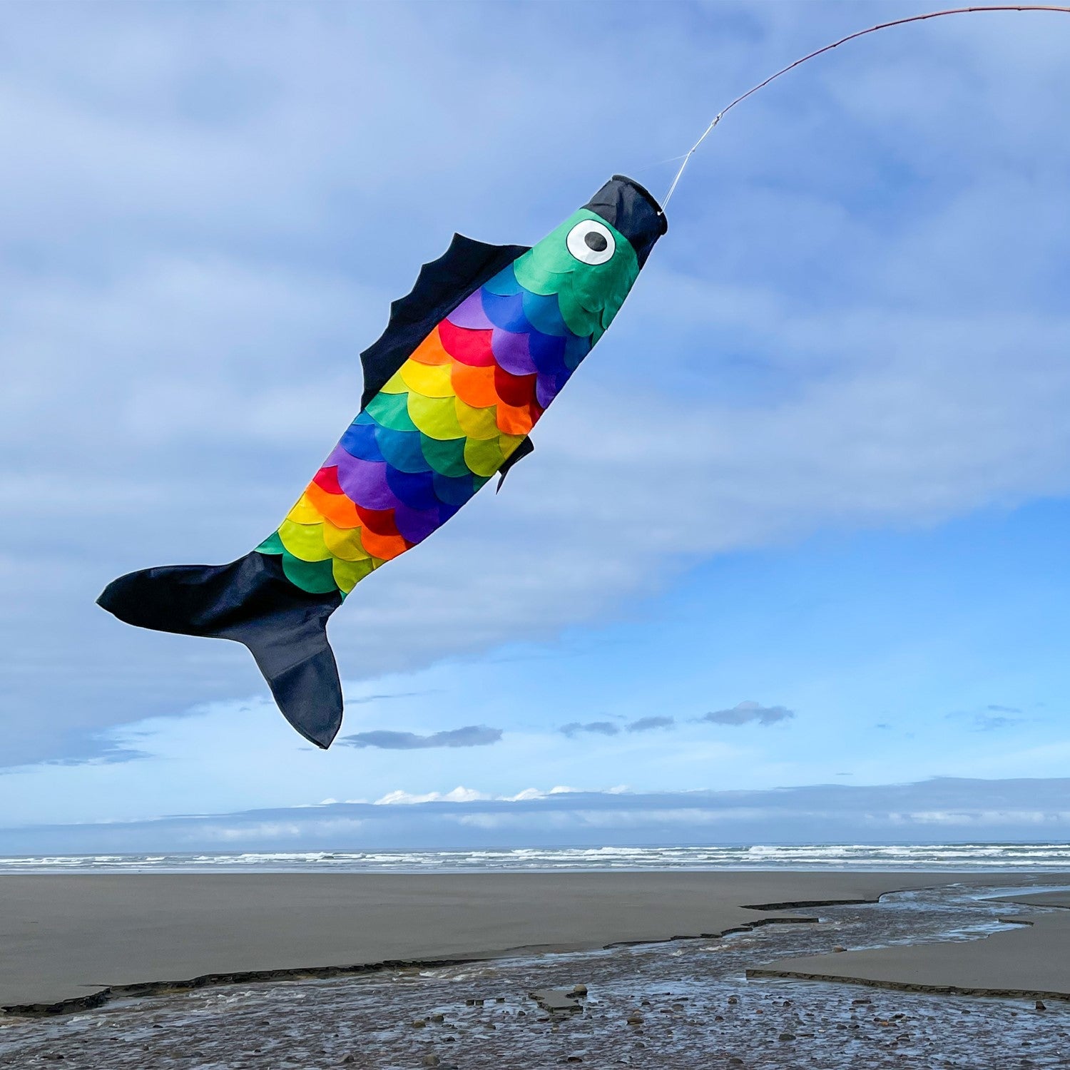 Surf City Kites Rainbow Scales 60" Fishsock 3
