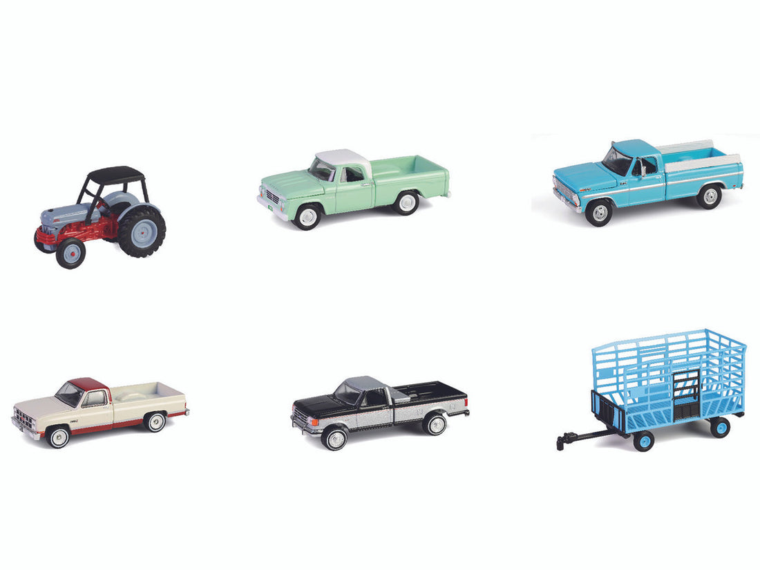 "Down on the Farm" Series 10 Set of 6 pieces 1/64 Diecast Models by Greenlight-1