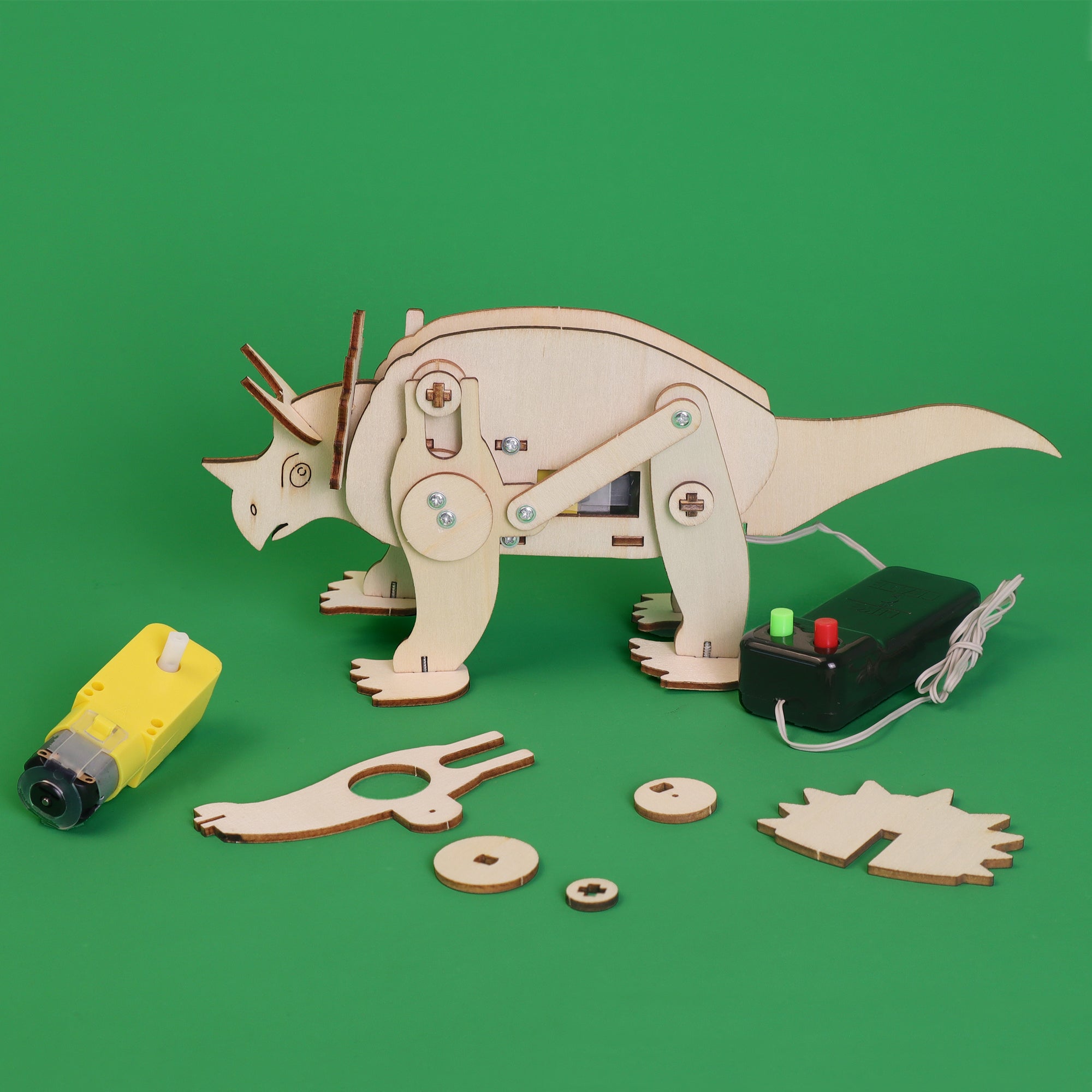 Dinosaur Robot Triceratops DIY Kit, Educational STEM Toy 4