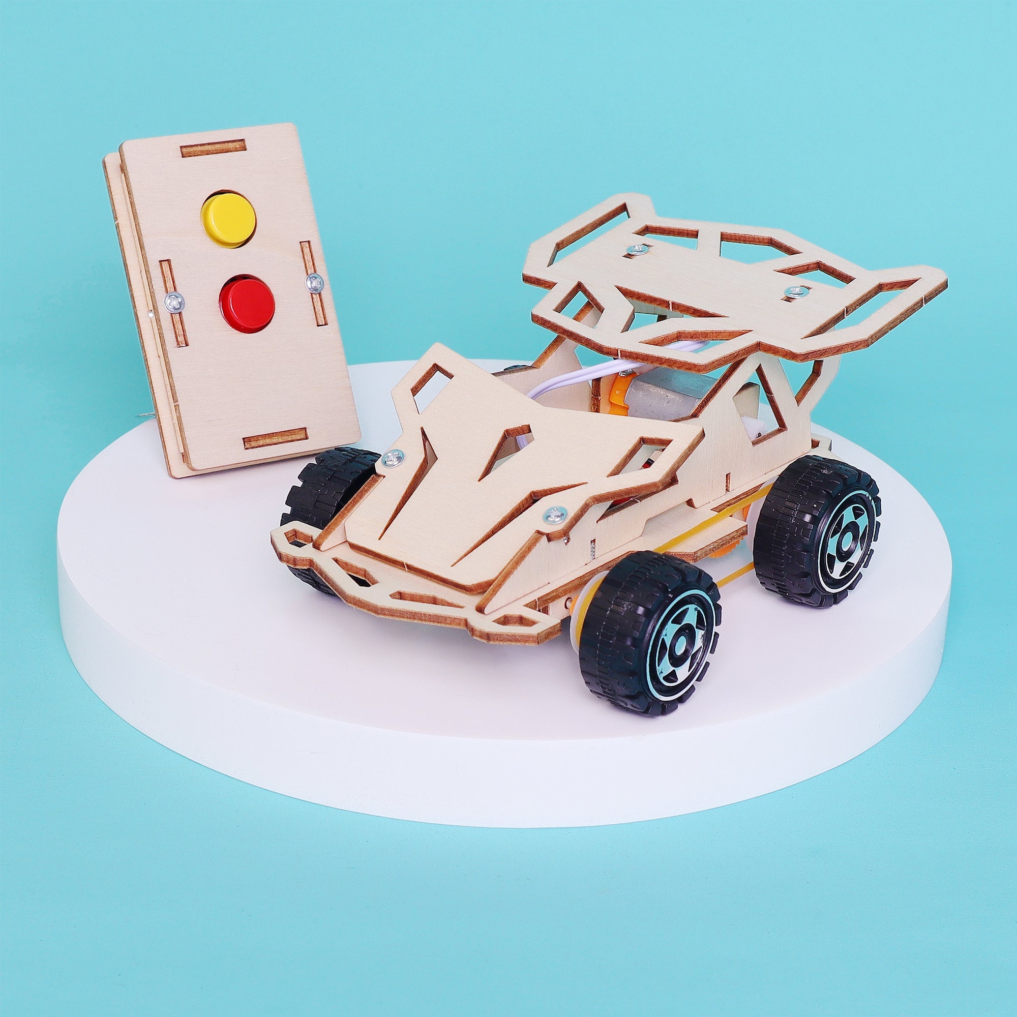 Infrared Remote Controlled Car DIY Kit, Educational STEM Toy 6