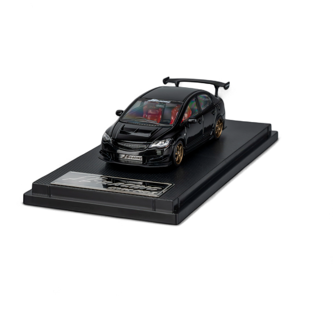 FD2 J'S Racing Metallic Black 1:64 by Microturbo 4