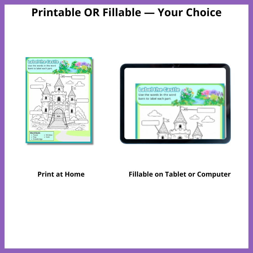 Enchanted Kingdom Learning & Activity Book | Printable PDF for Ages 6–10