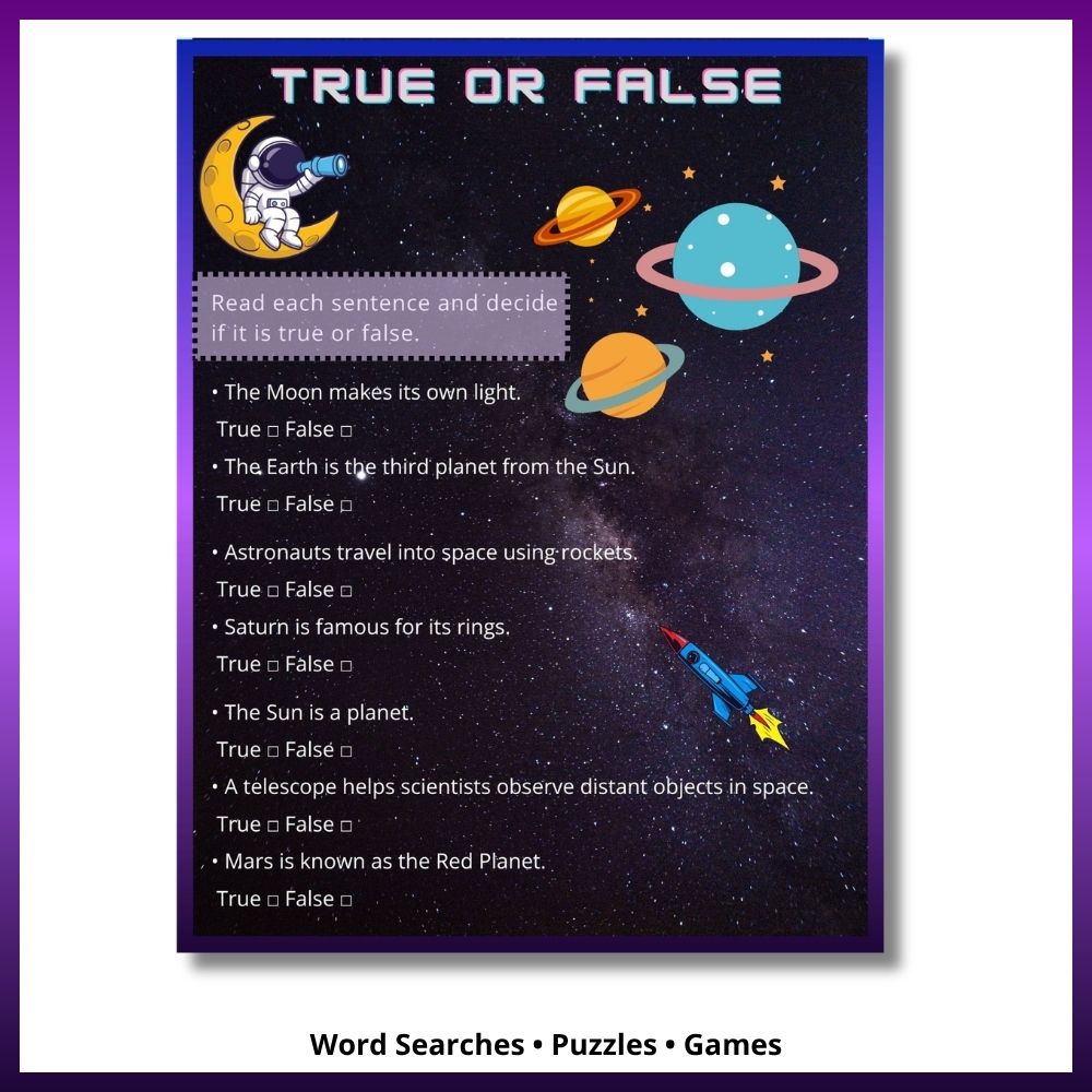 Printable astronaut coloring page with fun space facts