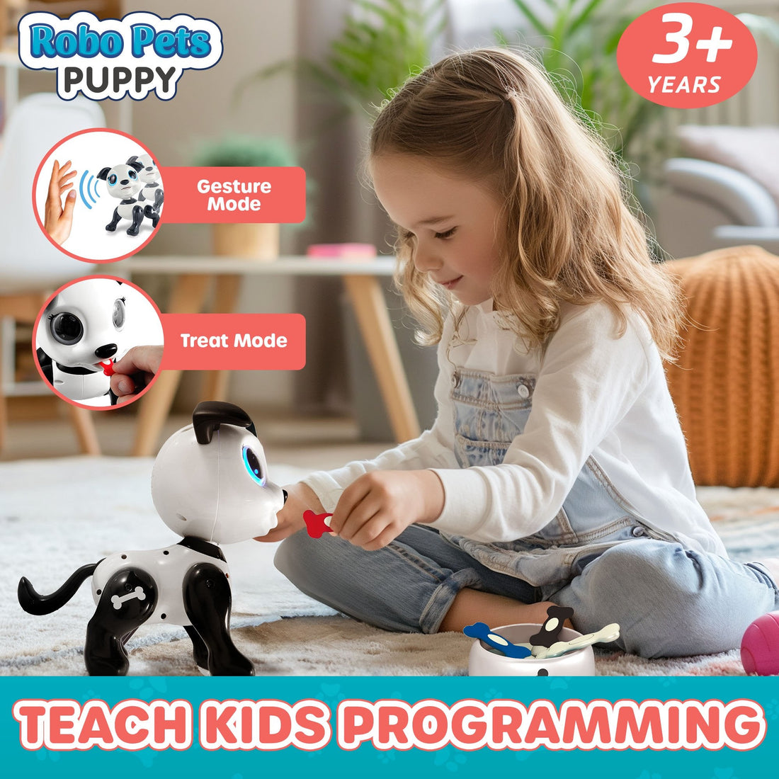 Robo Pets Puppy Toy - Black by USA Toyz 3