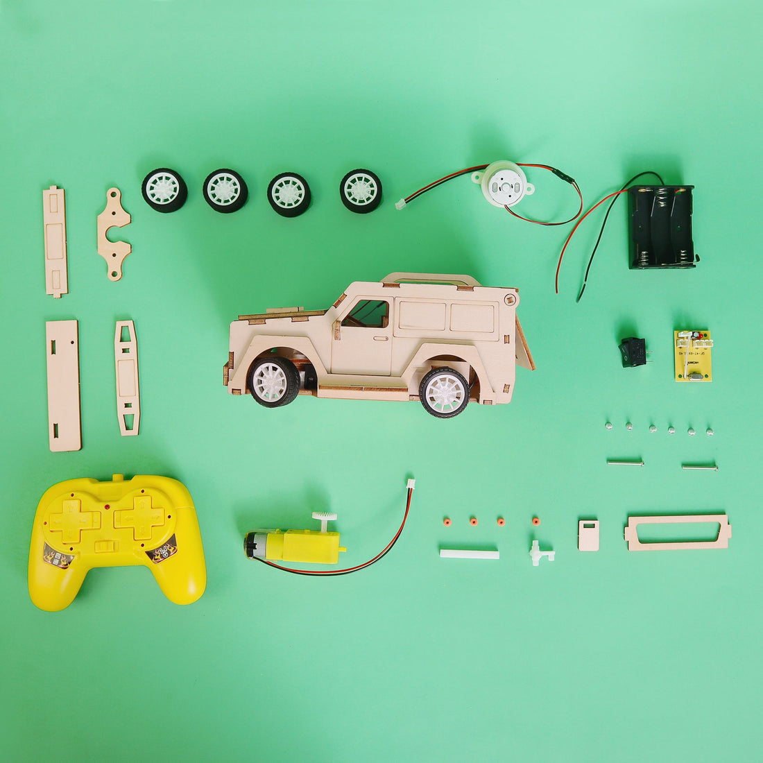 RC 2.4 GHz SUV Car DIY Kit, Educational STEM Toy 7
