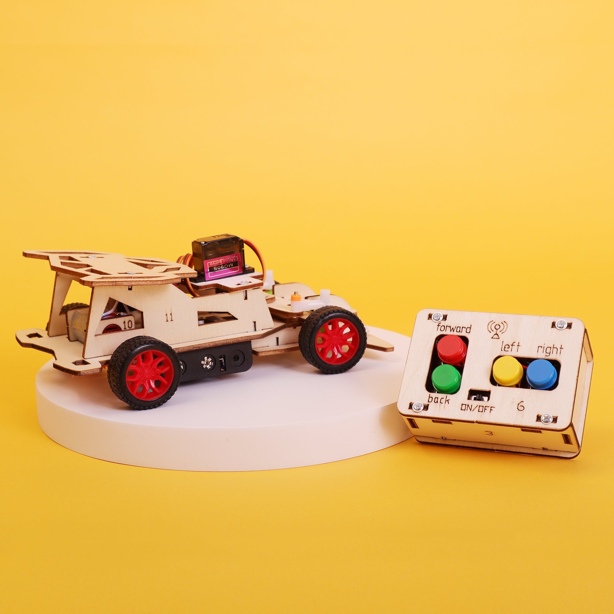 Remote-Controlled Steering Car DIY Kit, Educational STEM Toy 8