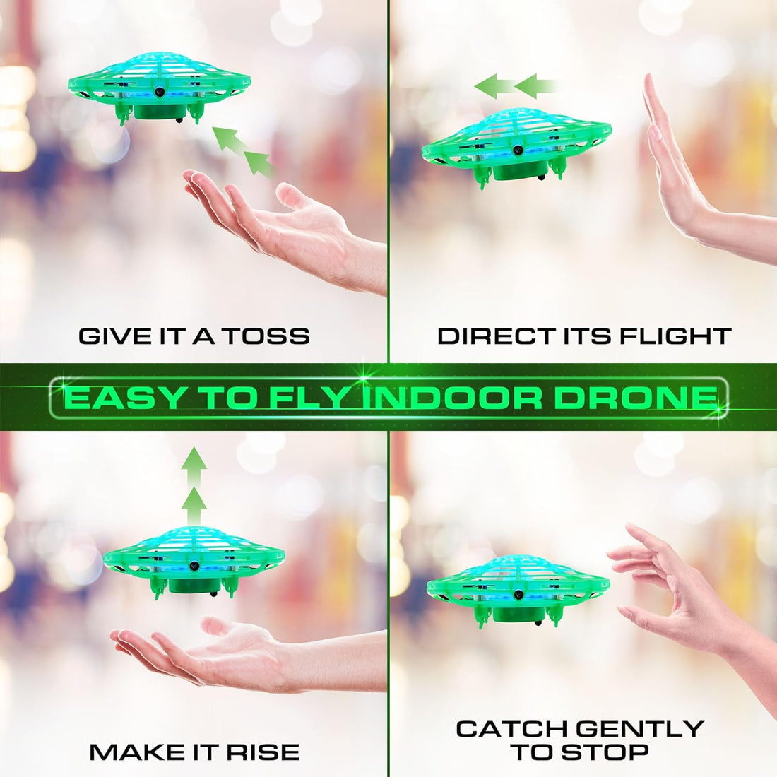 Force1 Scoot Glow Hand Operated Drone for Kids or Adults 4