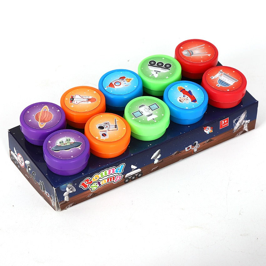 10 Pcs Toy Stamp Set for Kids 12