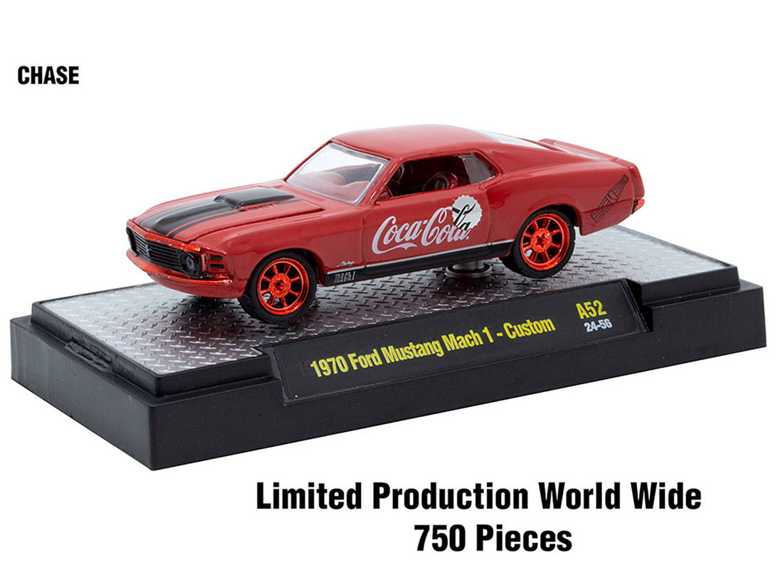 "Coca-Cola" Set of 3 pieces Release 52 Limited Edition to 10000 pieces Worldwide 1/64 Diecast Model Cars by M2 Machines-2