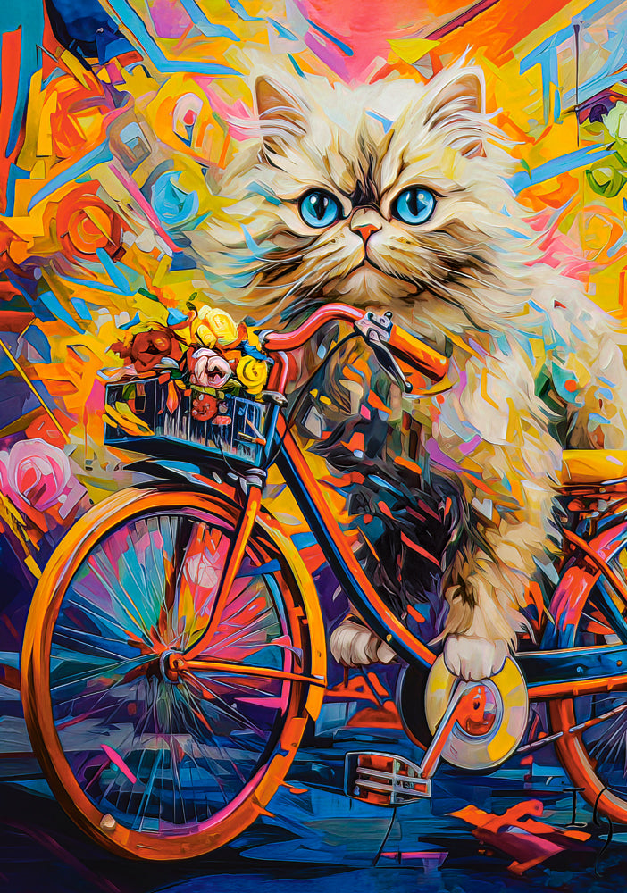 500 Piece Jigsaw Puzzle, Kitten's Floral Ride, Animal puzzle, Kitten, Adult Puzzle, Castorland B-54015 2
