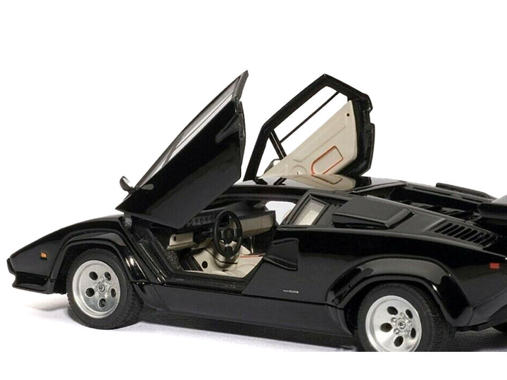 Lamborghini Countach 5000S Black 1/43 Diecast Model Car by Autoart-1