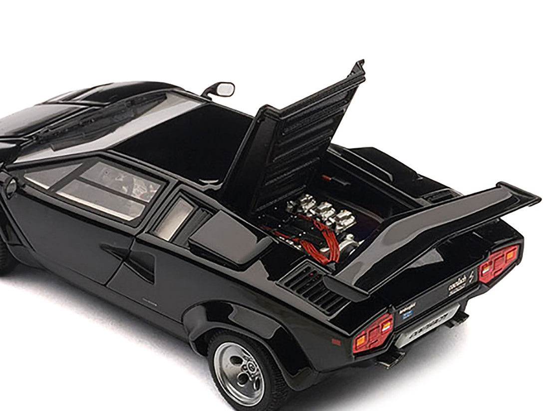 Lamborghini Countach 5000S Black 1/43 Diecast Model Car by Autoart-2