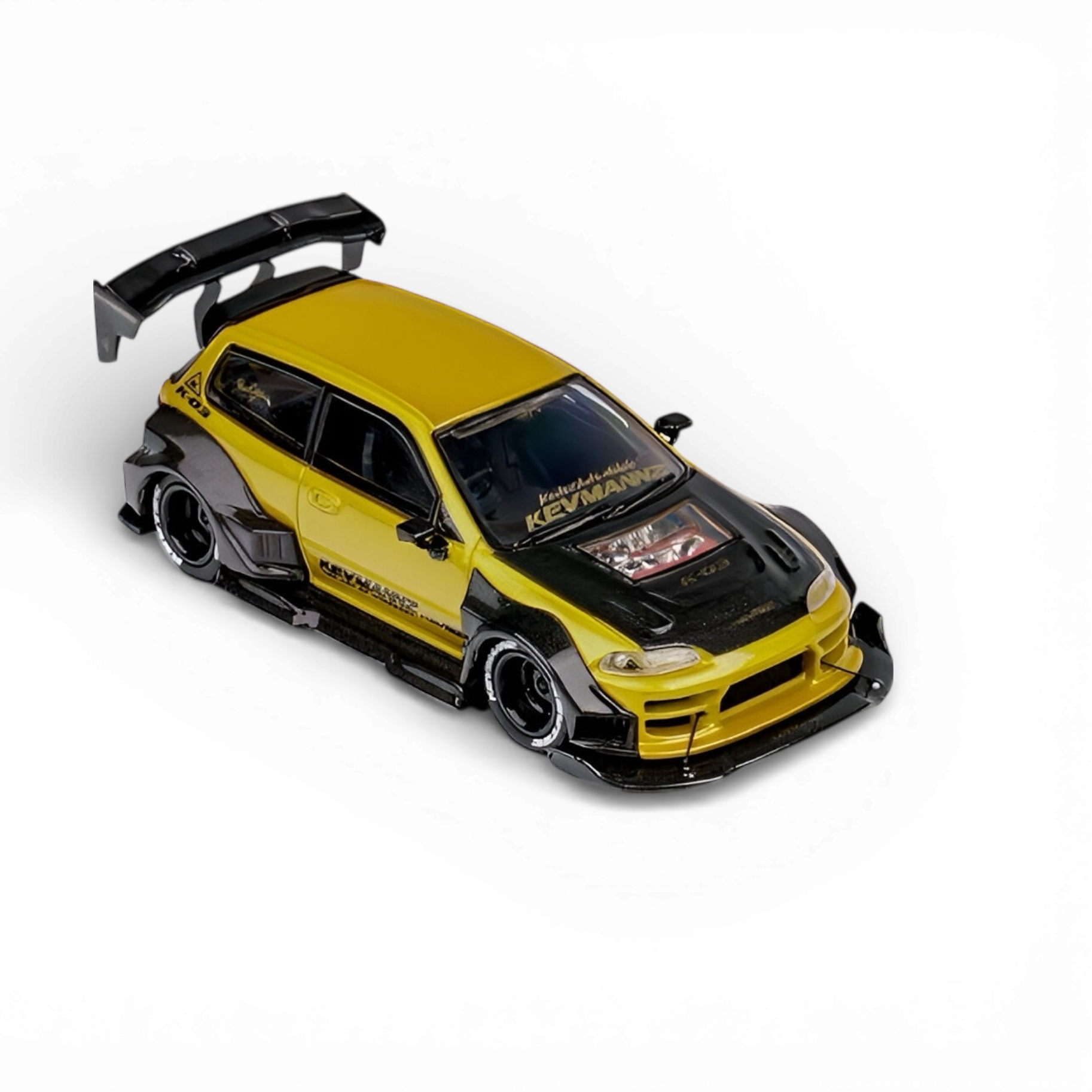 DCM Civic EG Ver.1 Gold Carbon Fiber Short Tail 1:64