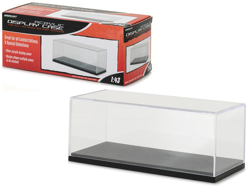 Acrylic Display Show Case with Plastic Base for 1/43 Scale Model Cars by Greenlight-0