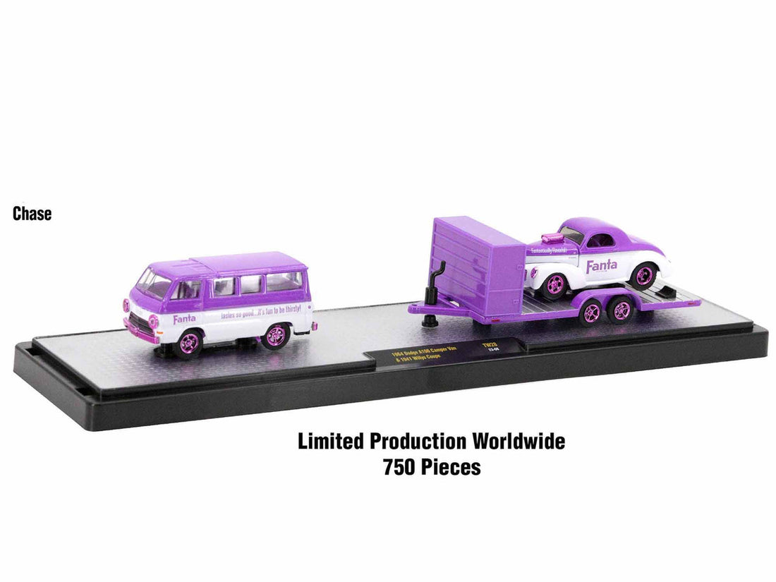 Auto Haulers "Soda" Set of 3 pieces Release 28 Limited Edition to 9250 pieces Worldwide 1/64 Diecast Models by M2 Machines-2