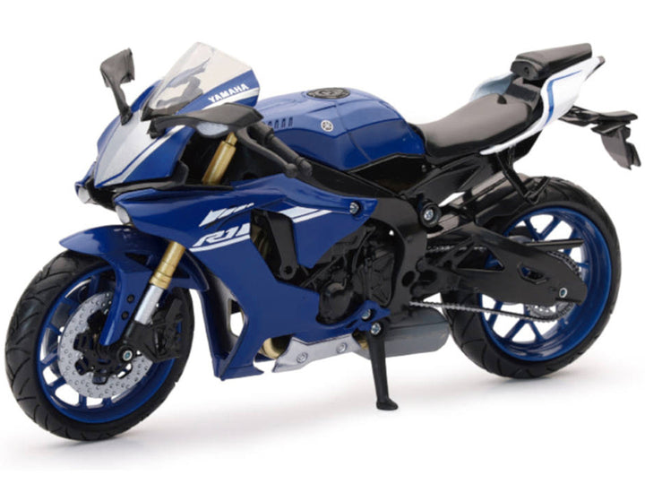 Yamaha YZF-R1 Motorcycle Blue 1/12 Diecast Model by New Ray-1