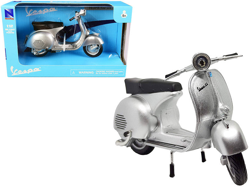 Vespa 150 GS Silver Metallic 1/12 Diecast Motorcycle Model by New Ray-0