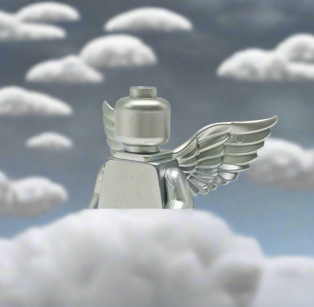 Metallic Gold & Silver Angel Wing Minifigures for Lego