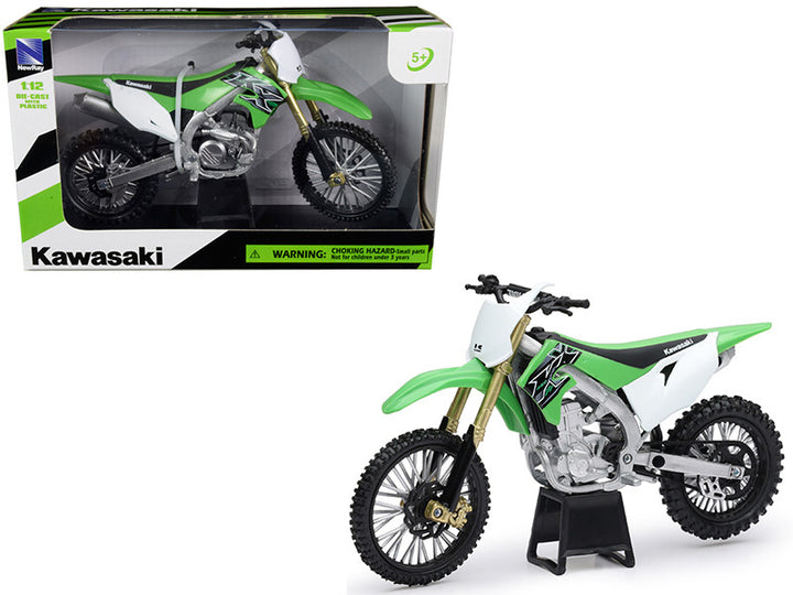 Kawasaki KX 450F Green 1/12 Diecast Motorcycle Model by New Ray-0