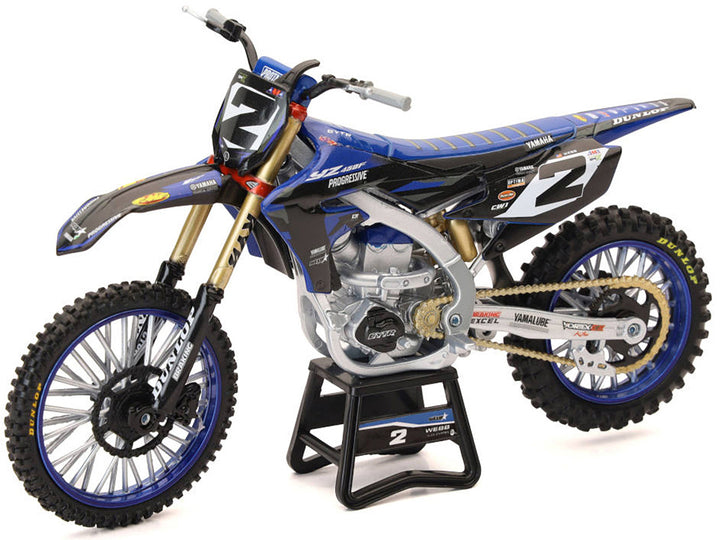 Yamaha YZ450F Motorcycle #2 Cooper Webb "Yamaha Factory Racing" 1/12 Diecast Model by New Ray-0