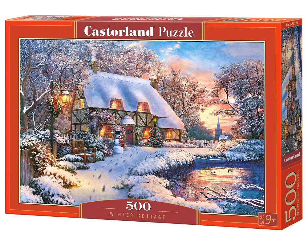 Winter Cottage 500 piece Castorland jigsaw puzzle