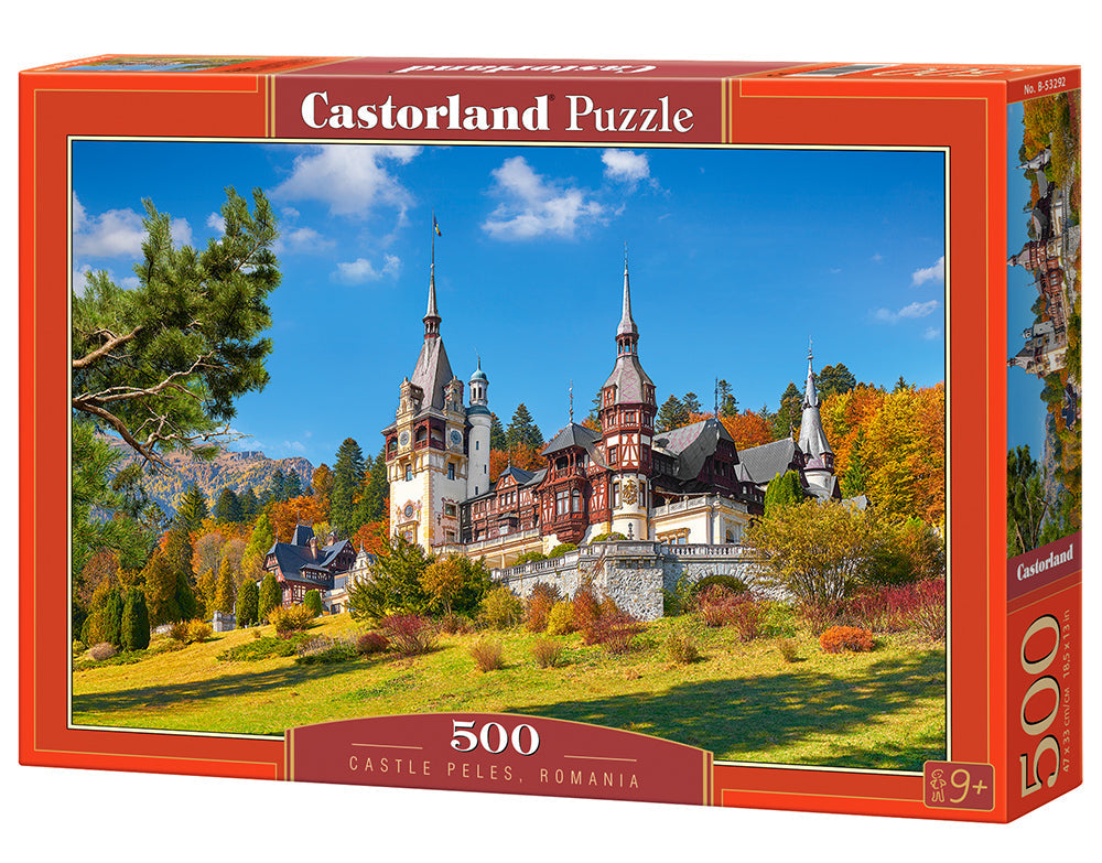 Peles Castle Romania 500 Piece Jigsaw Puzzle by Castorland – European Landmark
