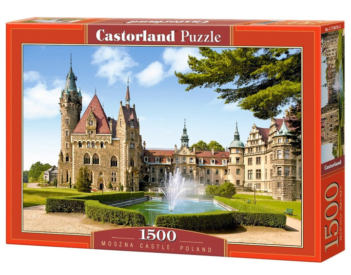 Castorland Moszna Castle Poland 1500 piece jigsaw puzzle featuring historic European architecture