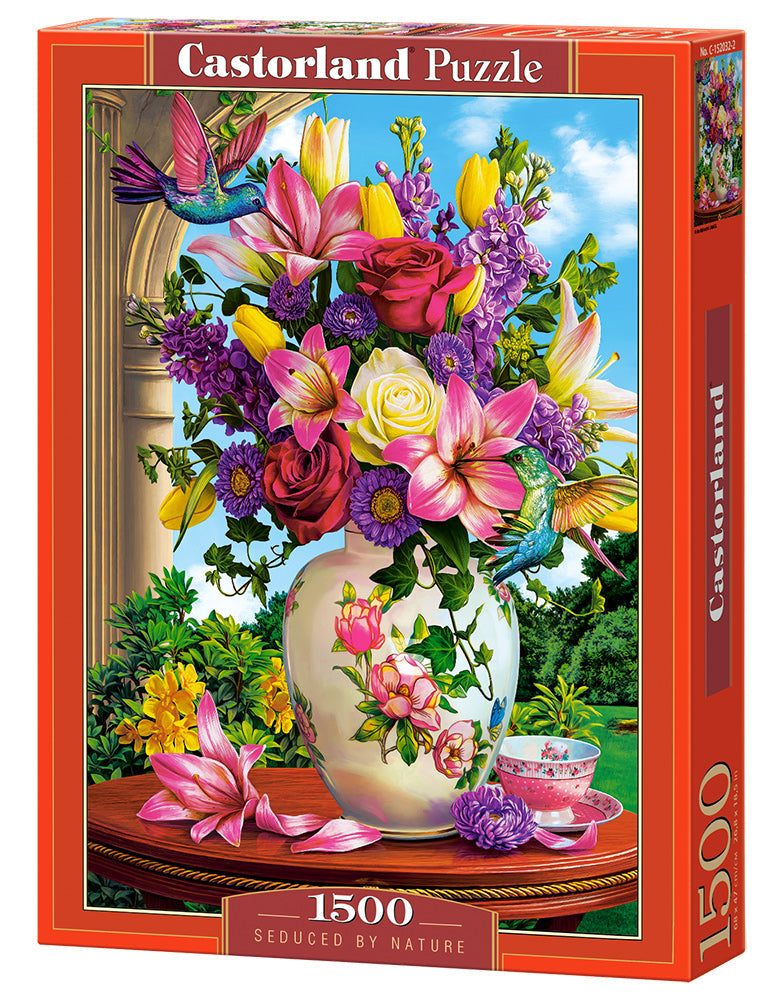 Seduced by Nature floral still life 1500 piece jigsaw puzzle by Castorland