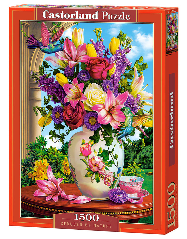 Seduced by Nature floral still life 1500 piece jigsaw puzzle by Castorland