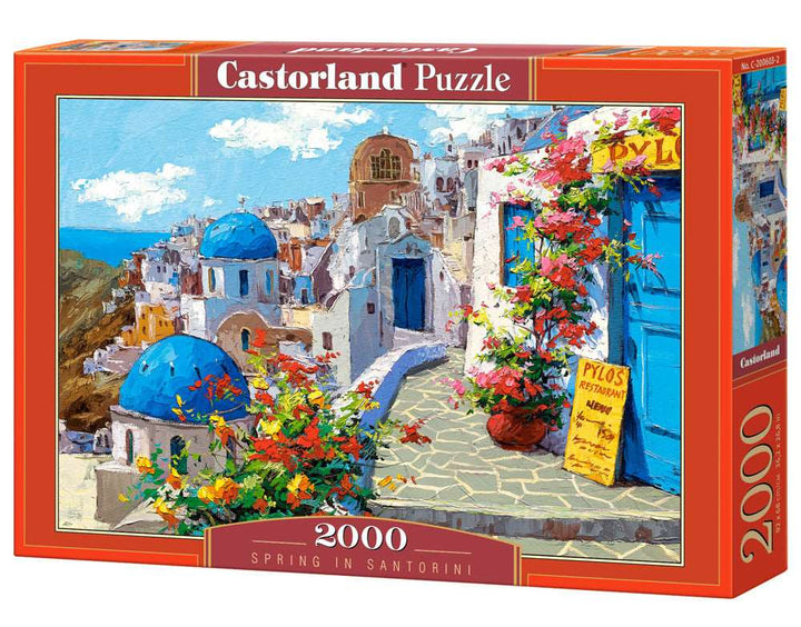 Spring in Santorini, Greece, Adult 2000 Piece Jigsaw Puzzle, Castorland C-200603-2