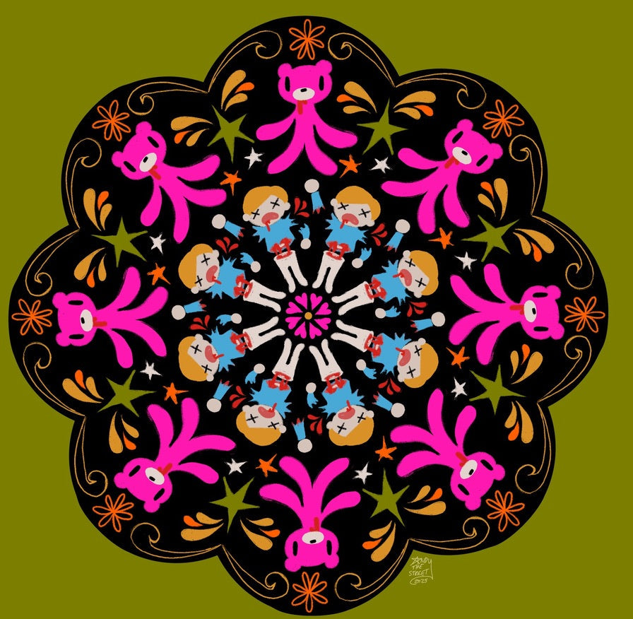 AndytheStreet - Gloomscope - Framed Giclee - Gloomy Bear Exhibition