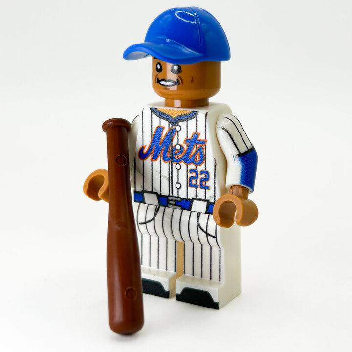 Soto NY #22 Baseball Player Minifig made using LEGO parts - B3 Customs