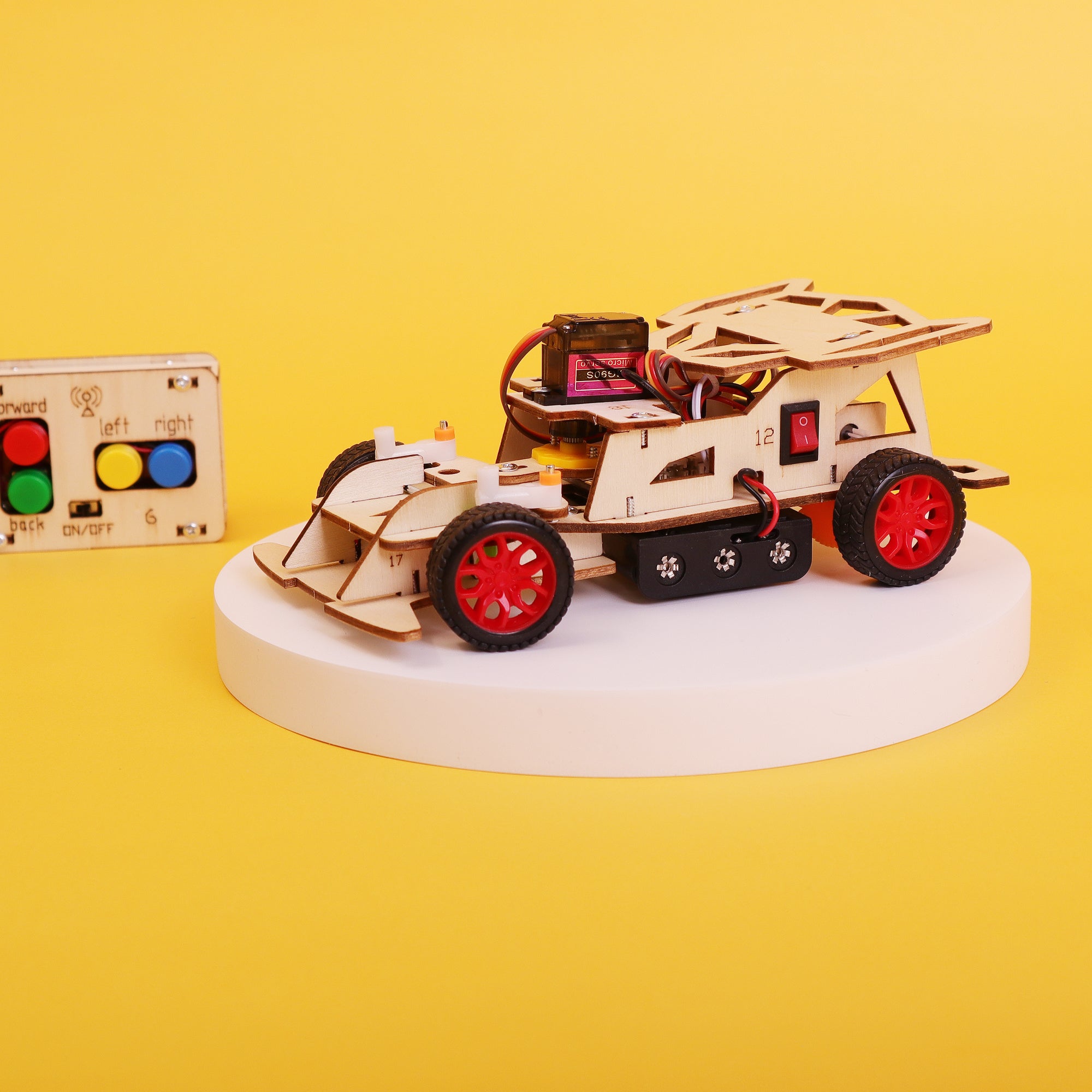 Remote-Controlled Steering Car DIY Kit, Educational STEM Toy 9