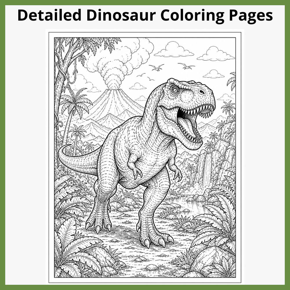 Dinosaur Learning & Activity Book | Printable PDF for Ages 6–10