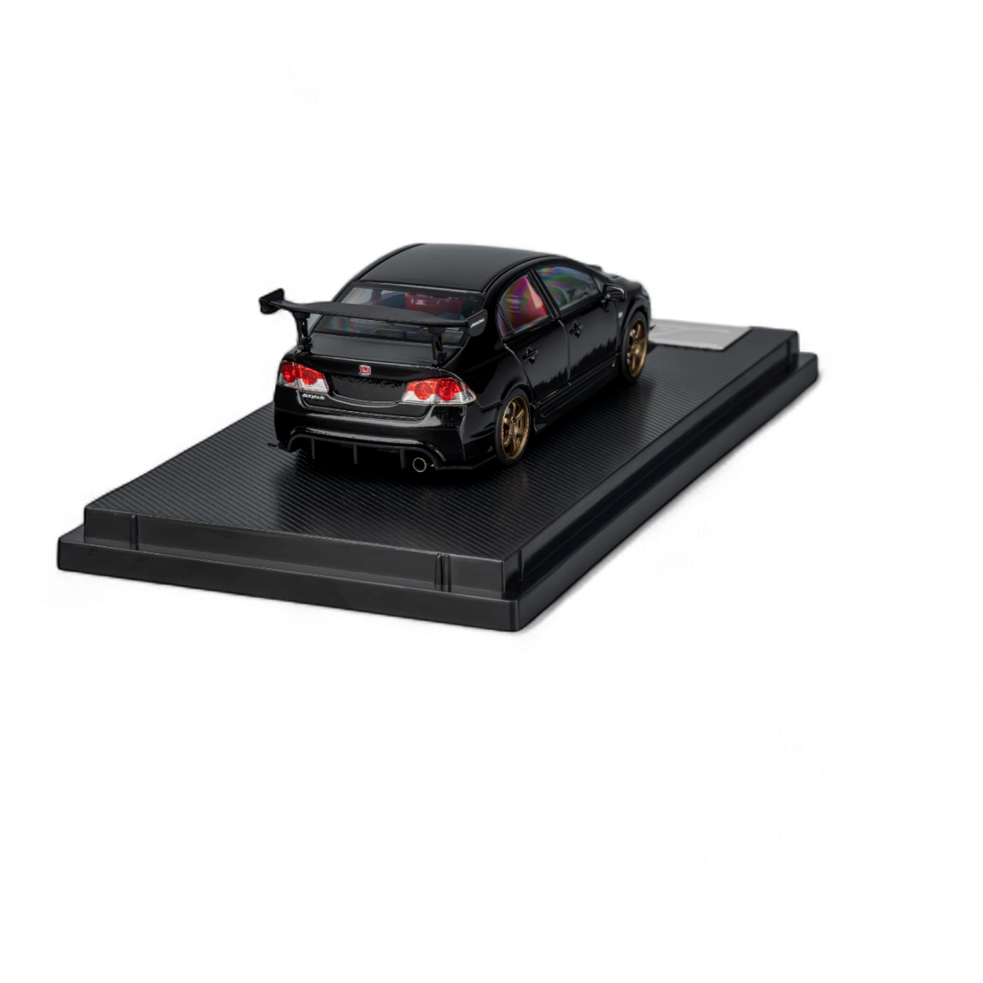 FD2 J'S Racing Metallic Black 1:64 by Microturbo 5