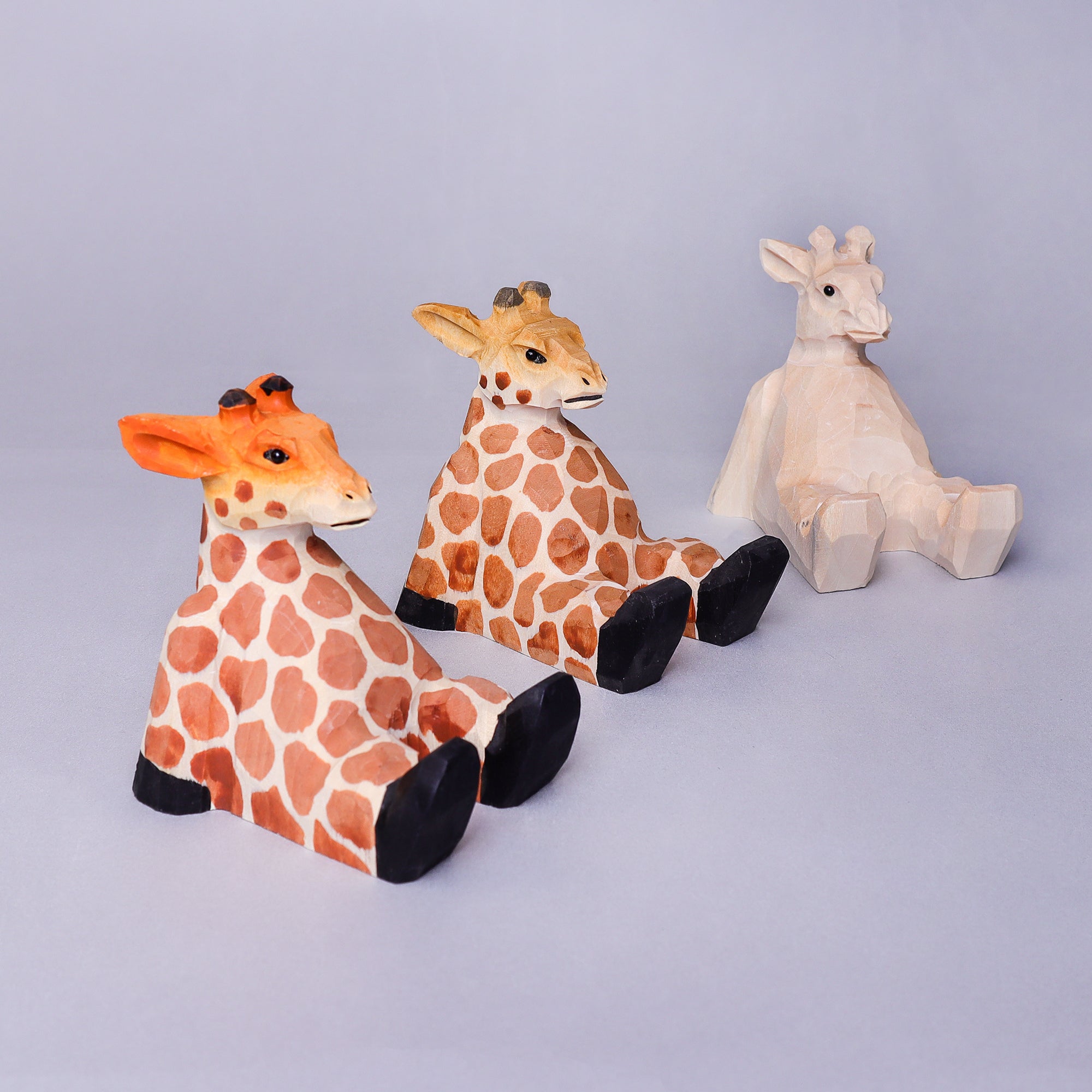 Paint Your Own Wood Carved Giraffe DIY Painting Kit 5