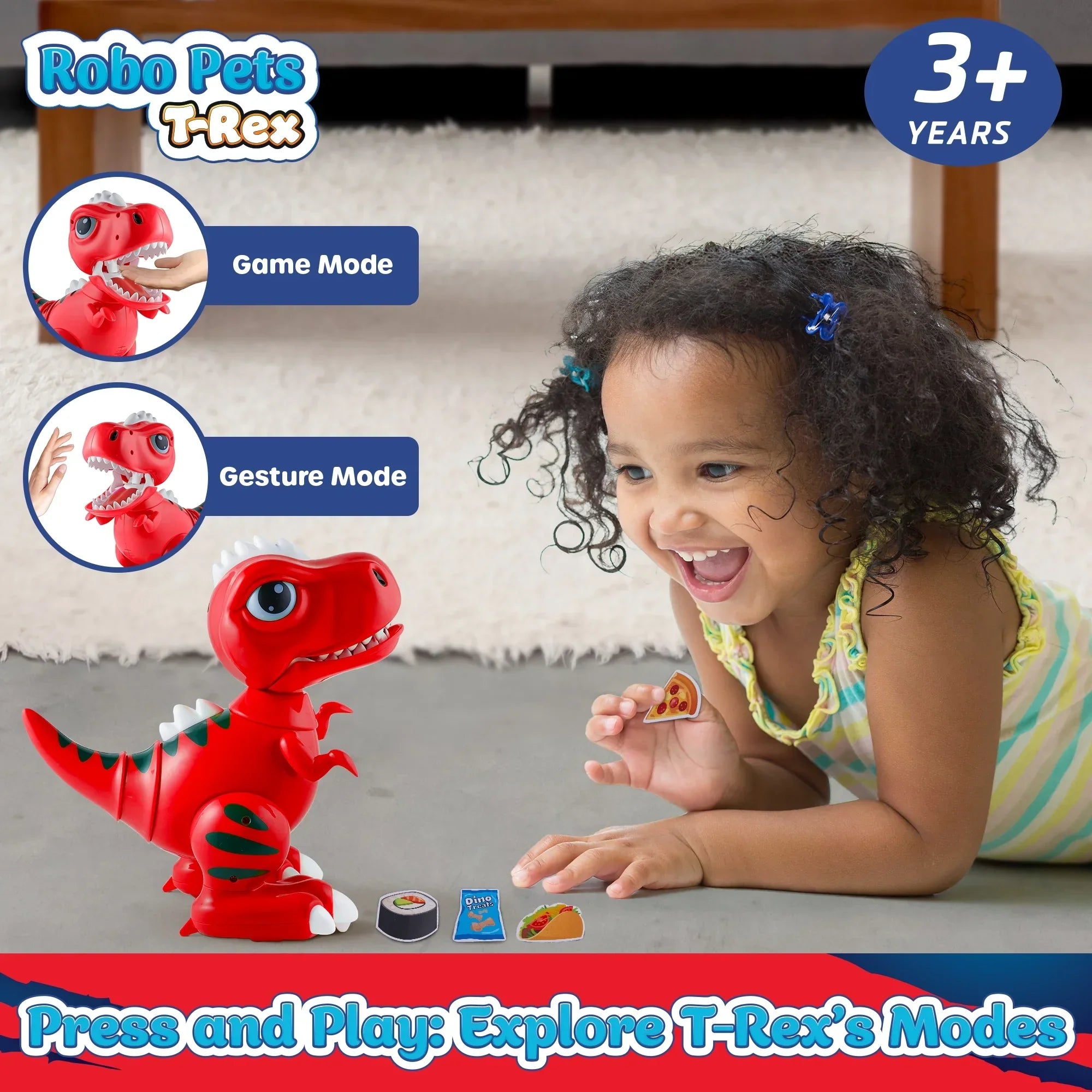 Robot Pets T-Rex Dinosaur Toy - Red by USA Toyz  5